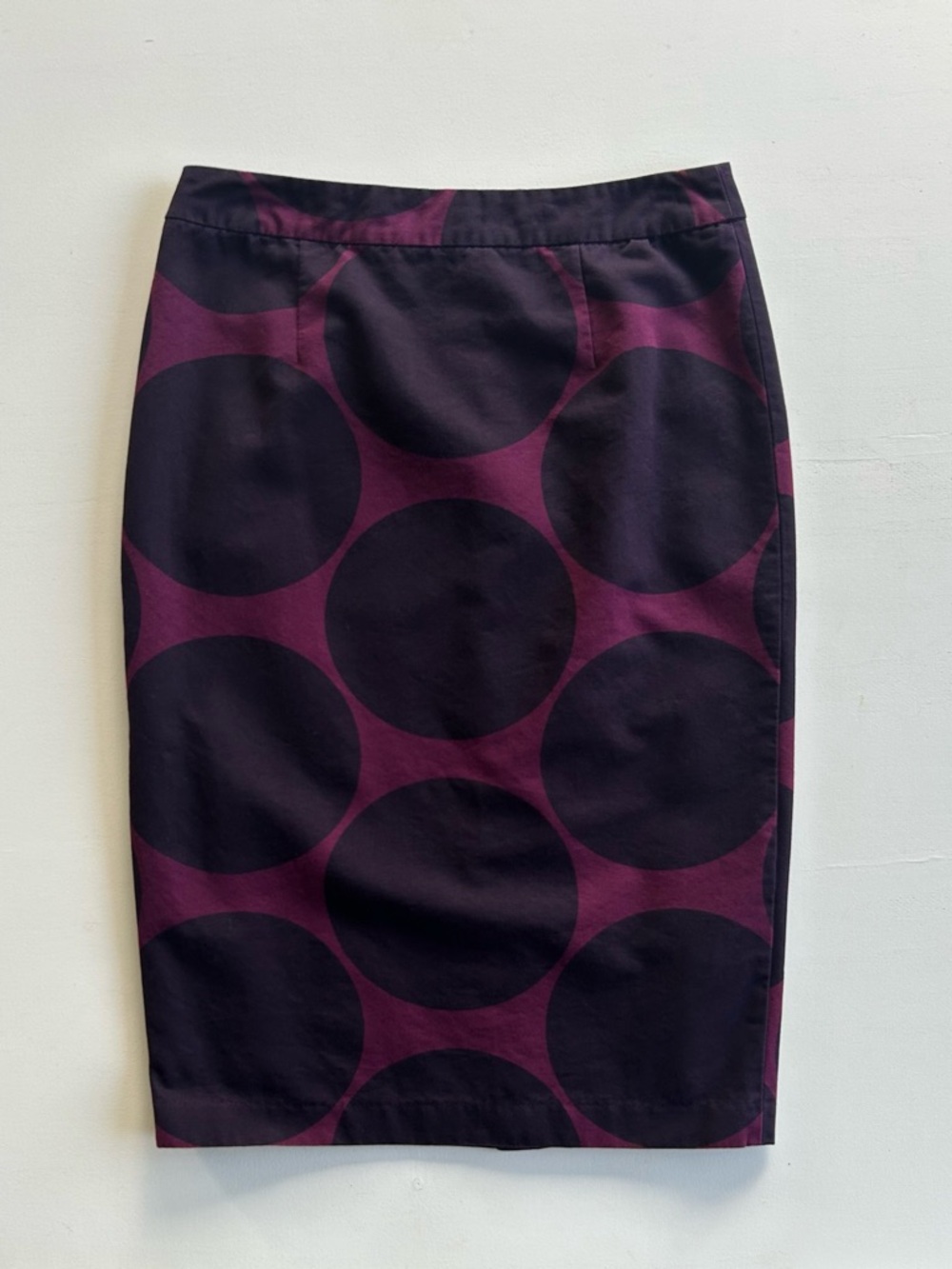 BODEN Purple Circle Polka Dot Pencil Skirt Lined Knee Length Women’s US Size 6